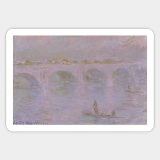 Waterloo Bridge in London by Claude Monet Sticker